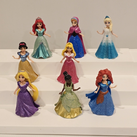 Disney Princess Glitter Magiclip Magic Clip Doll Set